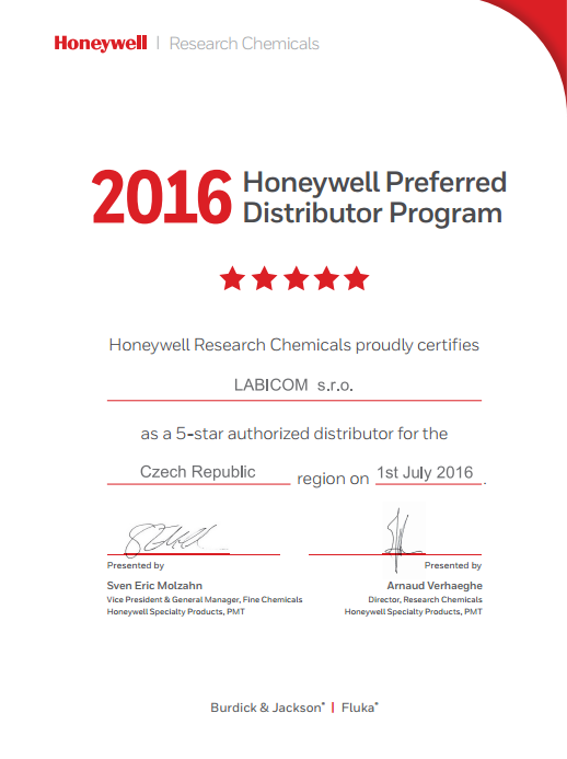 Honeywell_authorized distributor_certificate